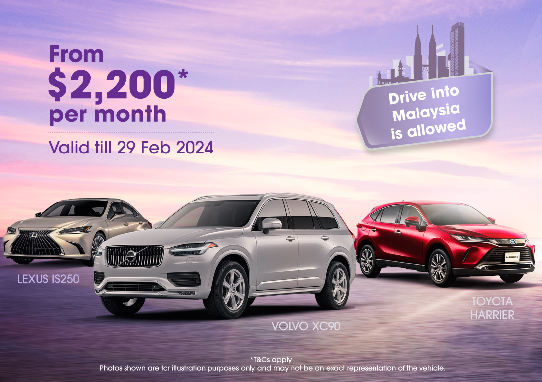 Continental / Luxury Car Rental Promo - From $2,200* per month only.